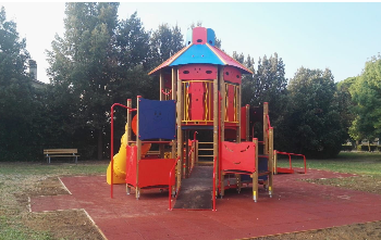 A Ciconia arrivano nuovi giochi per bambini nei giardini di Via degli Olmi e degli Eucalipti