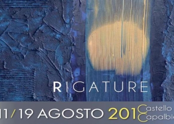 Taglio del nastro per la mostra pittorica “Rigature” di Adelmo Perugini