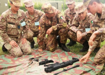 Addestramento di tiro al poligono per gli aspiranti allievi marescialli del XXI Corso