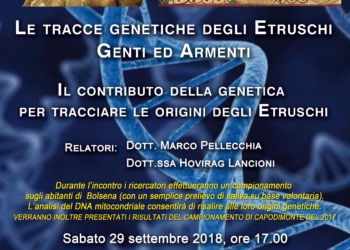 Gli Etruschi hanno lasciato eredi? E’ possibile scoprirlo alla conferenza del dottor Pellecchia e della dott.ssa Lancioni a Bolsena