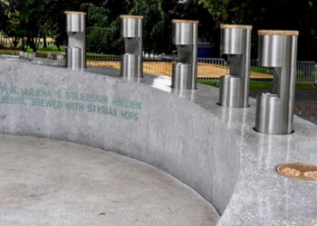 Fontane di birra? Esistono, si trovano in Slovenia