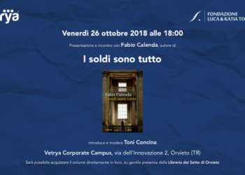 “I soldi sono tutto”, Toni Concina presenta il libro di Fabio Calenda