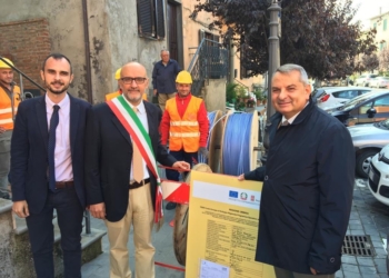 Fabro, aperto il cantiere per la fibra ottica. Paparelli: “Abbiamo raggiunto ventisei comuni”
