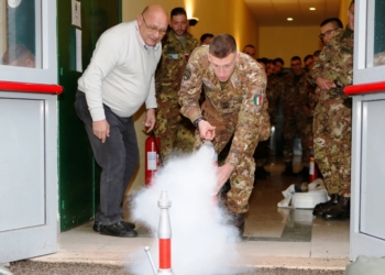 Formazione per la lotta antincendio rischio medio, presso la Scuola sottufficiali dell’esercito e sicurezza