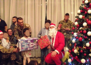 Serata di Natale con la Casa di accoglienza Sacra Famiglia, alla Caserma Soccorso Saloni di Viterbo