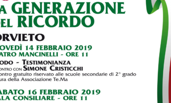 Celebrazioni a Orvieto per il “Giorno del Ricordo”