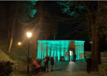 VIDEO – St.Patrick’s Day, Gli edifici della Rupe si colorano di verde … Ed è subito magia