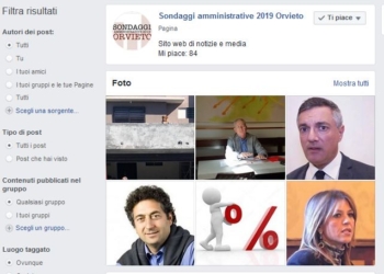 Sondaggi amministrative 2019 Orvieto. E’ una bufala