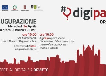 Orvieto inaugura il suo Digipass. Spazi aperti al digitale per 40 ore alla settimana presso la Nuova Biblioteca  Pubblica “L.Fumi”