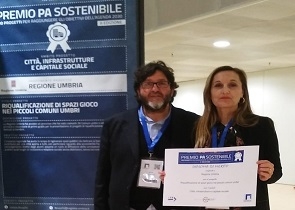 Spazi gioco per bambini, Regione Umbria premiata al forum Pa per progetto riqualificazione spazi nei piccoli Comuni