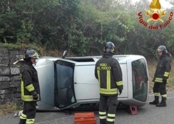 Auto si ribalta, ferita trasportata all’ospedale di Orvieto