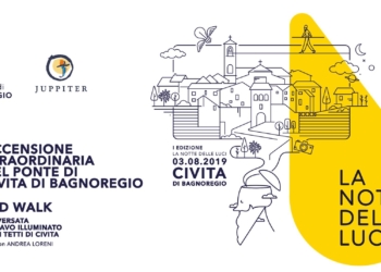 “Notte delle luci”, grande protagonista il ponte di Civita di Bagnoregio