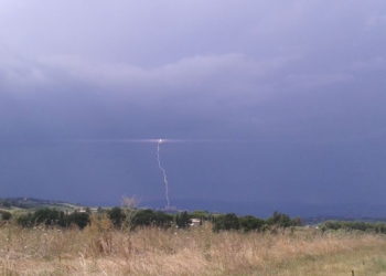 Fulmine su Orvieto