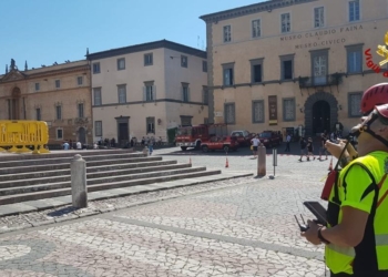 Nuovo sopralluogo dei VVFF sulla facciata del Duomo