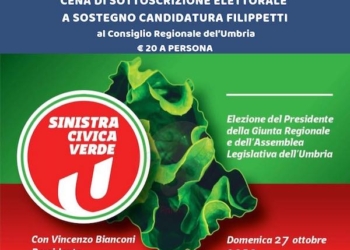 “Sinistra Civica Verde per una nuova Umbria e contro le destre”