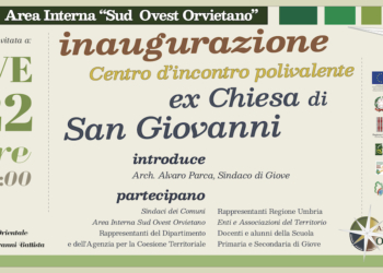 Giove, nell’ex Chiesa di San Giovanni Battista si inaugura il Centro d’incontro Polivalente