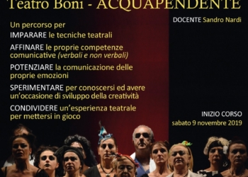 Prende il via il Corso di formazione teatrale al Boni di Acquapendente