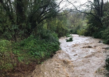 Acquapendente, fiume Paglia ingrossato. Allerta gialla ma massima attezione