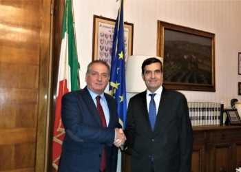 Il presidente Lattanzi saluta il nuovo prefetto di Terni Emilio Dario Sensi