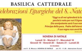 Celebrazioni liturgiche del Santo Natale in Cattedrale
