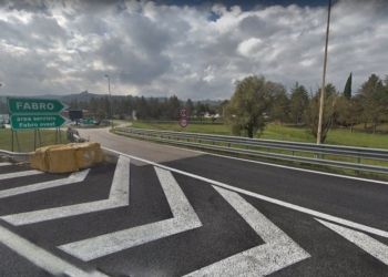 Barriere antirumore in Autostrada, chiusa uscita della stazione di Fabro