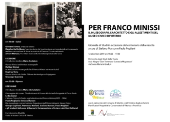 Giornata studio all’Unitus di Viterbo dedicata a Franco Minissi per il suo centenario