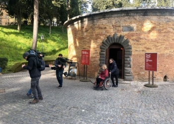 Fiamma Satta e Pino Strabioli ad Orvieto per la rubrica “A spasso con te” di Geo