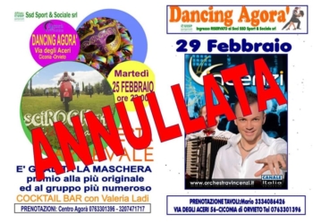 Uisp, sospensione eventi e manifestazioni dal 25 febbraio al 1 marzo 2020
