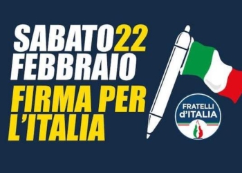 Raccolta firme, Fratelli d’Italia scende in piazza