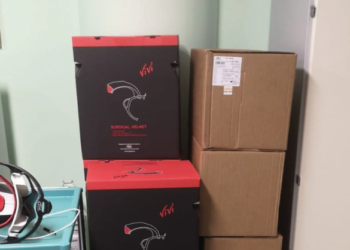 Caschi per l’ossigeno e mascherine donati al Santa Maria della Stella