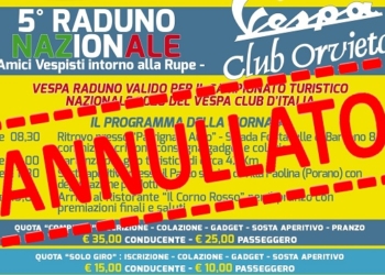 Annullato 5° Vespa Raduno Nazionale