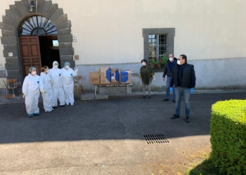 Porano, consegnate alla Casa di San Bernardino delle Suore 40 kit di dispositivi per protezione individuale