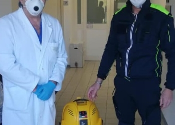 Donato sanificatore per la Radiologia del Santa Maria della Stella