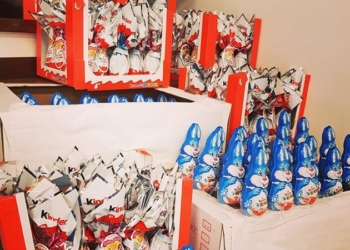 Baschi: amministratori, dipendenti e volontari della Protezione Civile regalano uova di Pasqua a tutti i bambini