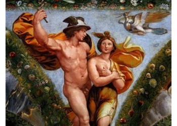 Loggia di Amore e Psiche, allestimento digitale a cura dei docenti Unitus