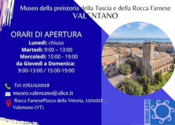 Museo della Preistoria della Tuscia e della Rocca Farnese di Valentano estende orario di visita