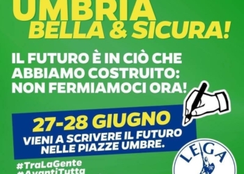 “Umbria Bella & Sicura”, iniziativa della Lega sotto la Torre del Moro