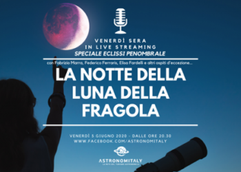 La notte della Luna della Fragola, in live streaming speciale eclissi penombrale