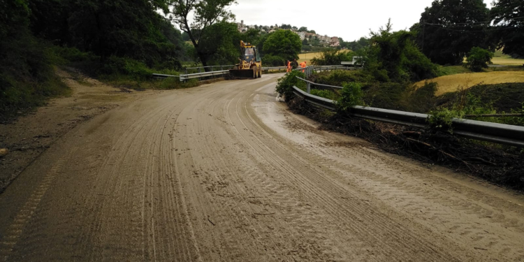 Maltempo, squadre Provincia in azione da stanotte: Situazioni difficili sulle SP 38 e 91 nell’Amerino