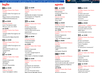 Tra musica, teatro e cultura, ecco l’estate di Caprarola