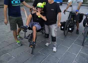 PedalAbile: Roberto e Riccardo Dalla Pellegrina hanno raggiunto Acquapendente