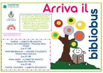 Quattro nuove date per il “BiblioBus” a Castel Viscardo, Monteruabiglio, Pianlungo e Viceno