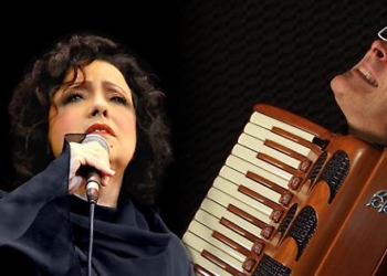 “Una voce, una fisarmonica”, Antonella Ruggiero live in piazza ad Acquapendente