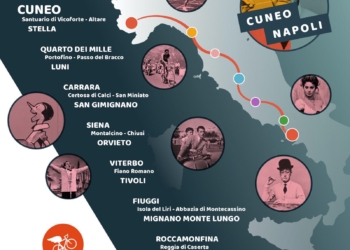 In arrivo 40 ciclisti in Piazza del Duomo per la 4A tappa Cuneo-Napoli