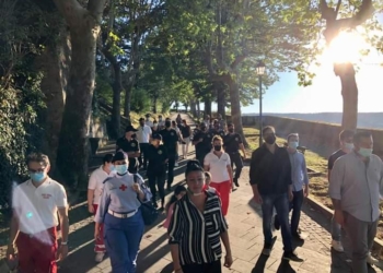 Flash-mob in Confaloniera per sensibilizzare la cittadinanza ai valori della legalità e al rispetto dell’ambiente