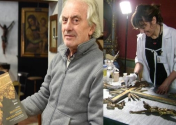 Acquapendente: Le statue di  S. Antonio e San Rocco riprendono il loro posto dopo il restauro