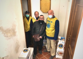 Distribuiti dal Lions Club di Orvieto oltre 45 pacchi di generi alimentari di prima necessità a famiglie orvietane
