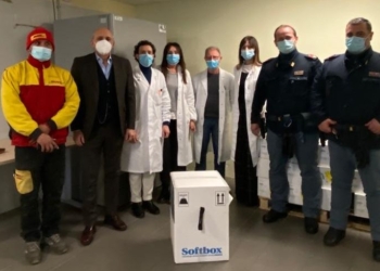 Consegnate all’ospedale “San Giovanni Battista” di Foligno 1170 dosi di vaccino anti Covid-19