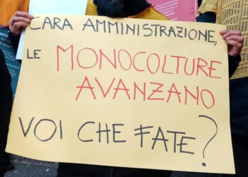 Monocoltura del nocciolo e pesticidi, manifestazione in centro per informare la cittadinanza