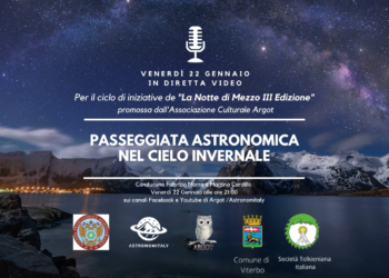 Astronomitaly alla Notte di Mezzo: “Passeggiata astronomica nel cielo invernale”